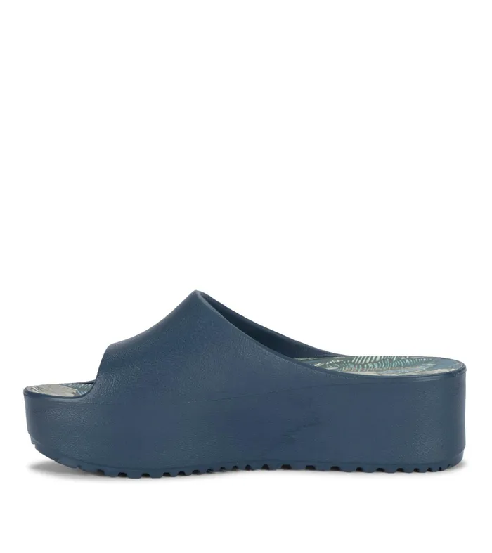 Women Baretraps Slides and Slip On Sandals Parvati Platform Sandal Navy