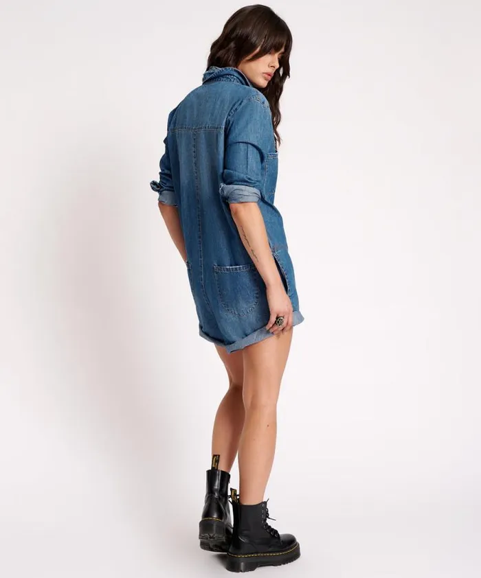 Women BAY BLUE PROPHECY JUMPSUIT One Teaspoon Denim Jumpsuits Women BAY BLUE PROPHECY JUMPSUIT One Teaspoon Denim Jumpsuits