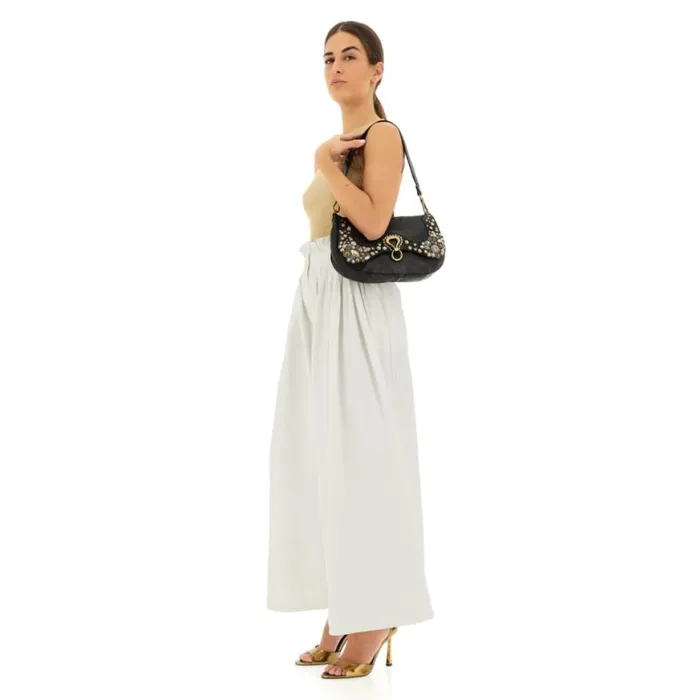 Women Bella Di Notte Black Campomaggi ShoulderHobo Bag