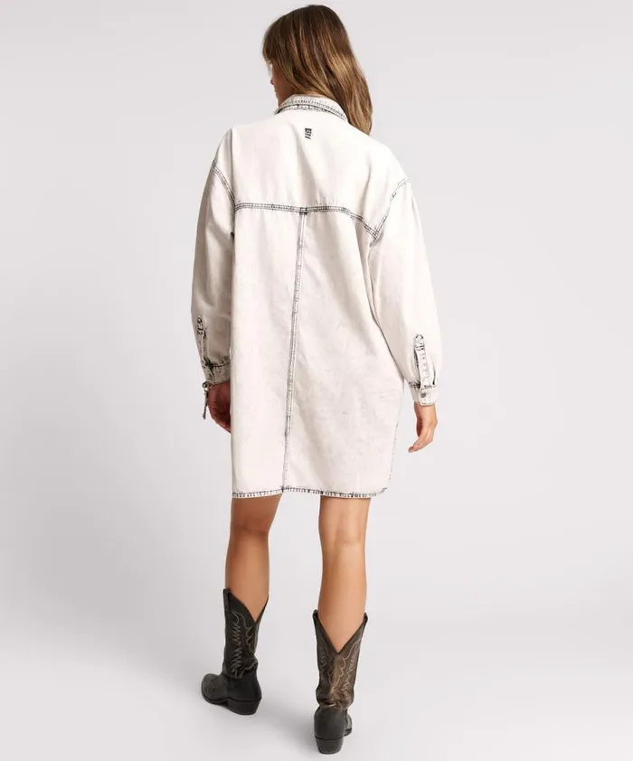 Women BIANCO NIXIE DENIM SHIRT DRESS One Teaspoon Denim Dresses Women BIANCO NIXIE DENIM SHIRT DRESS One Teaspoon Denim Dresses