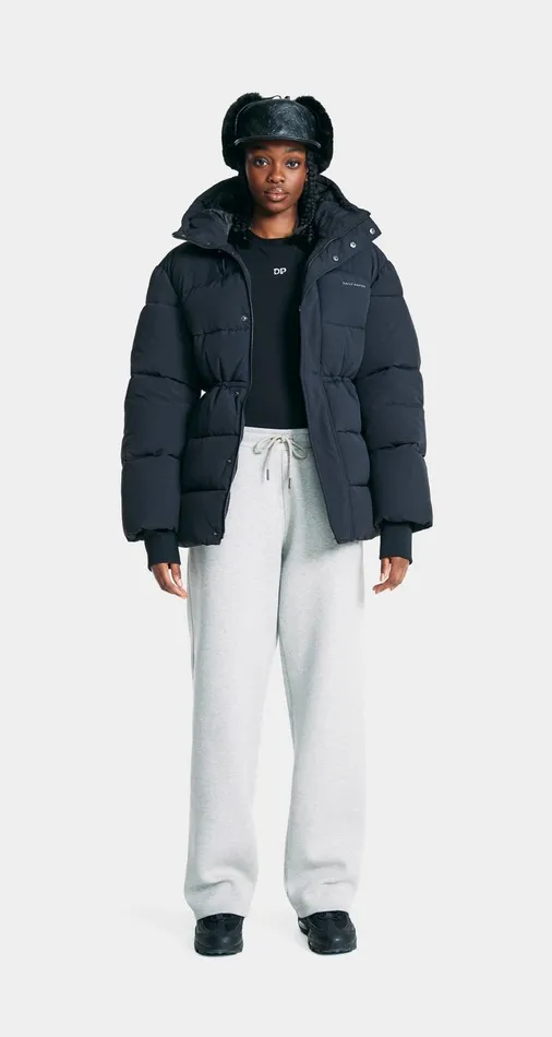 Women Black Akira Puffer Daily Paper Jackets Women Black Akira Puffer Daily Paper Jackets