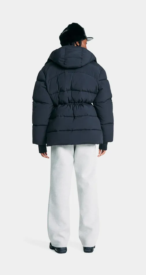 Women Black Akira Puffer Daily Paper Jackets Women Black Akira Puffer Daily Paper Jackets
