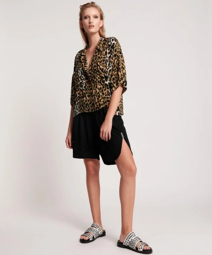 Women BLACK LA RUBY SHORTS One Teaspoon Bottoms