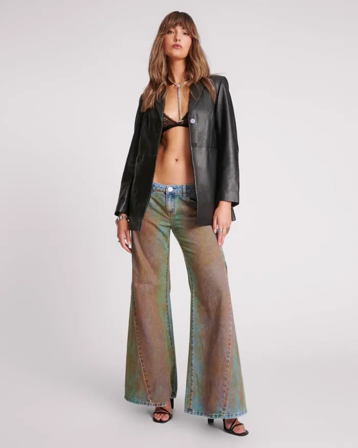 Women BLACK LEATHER BLAZER One Teaspoon Leather Women BLACK LEATHER BLAZER One Teaspoon Leather