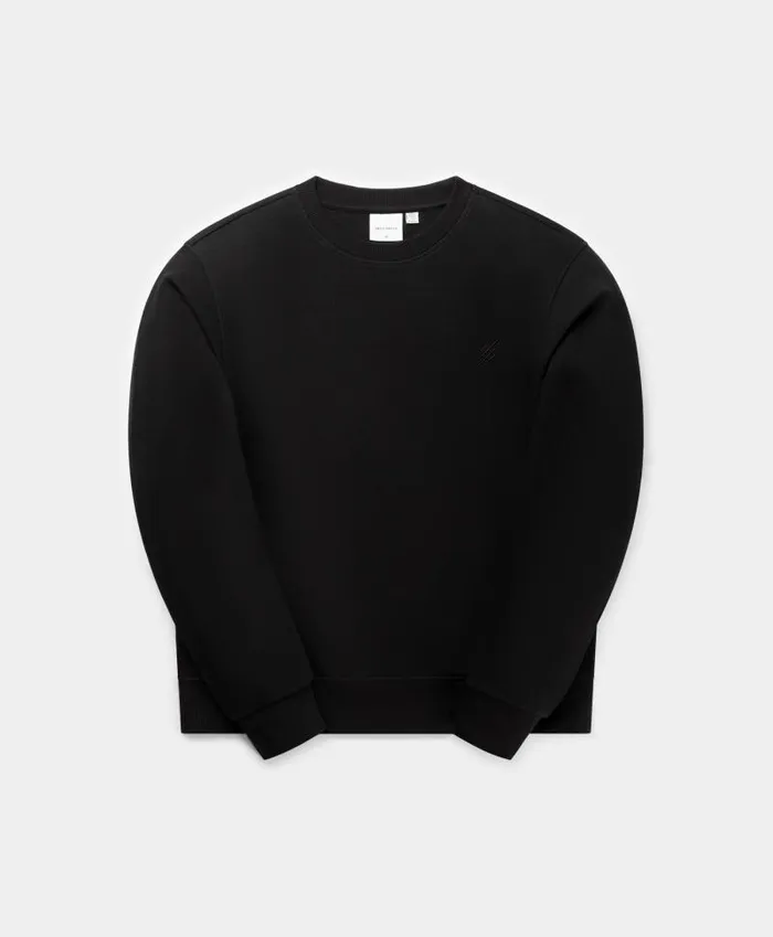 Women Black Mono Rib Sweater Daily Paper Hoodies and Sweaters