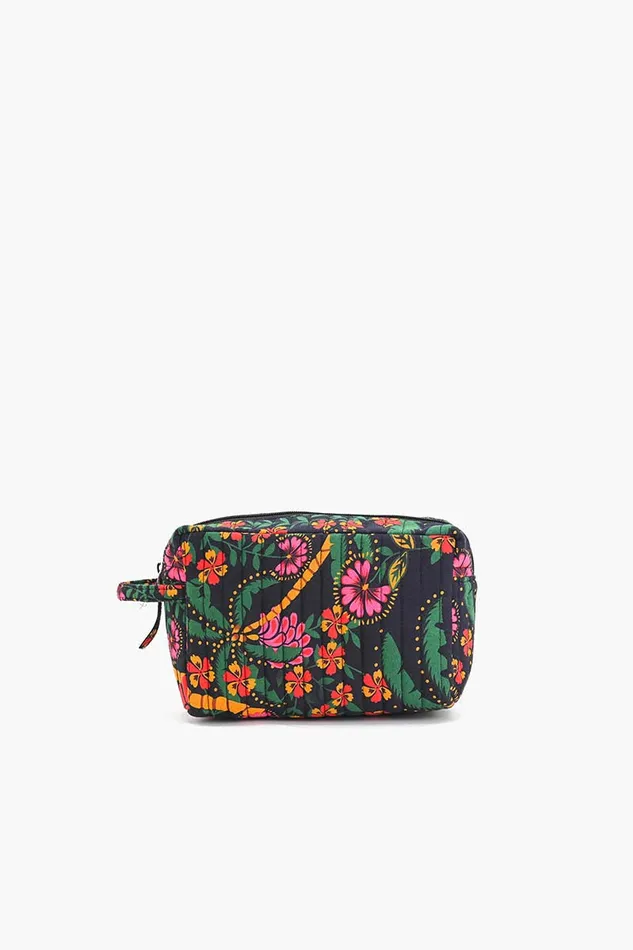 Women Black Multi Floret Toiletry Bag Travel and Beach Bags America and Beyond Women Black Multi Floret Toiletry Bag Travel and Beach Bags America and Beyond