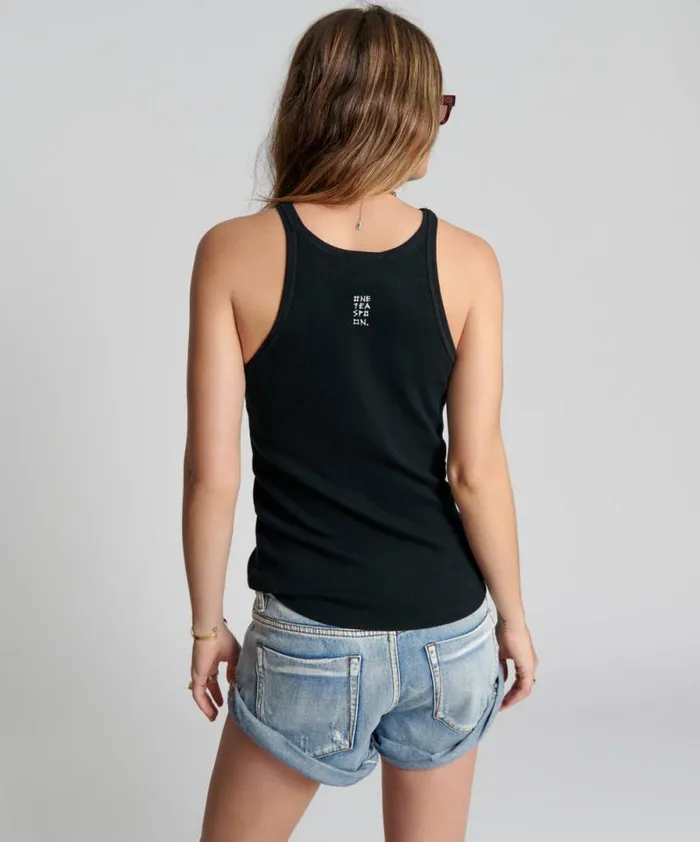 Women BLACK ONE TEASPOON BASIC SINGLET One Teaspoon Tees and Tanks Women BLACK ONE TEASPOON BASIC SINGLET One Teaspoon Tees and Tanks