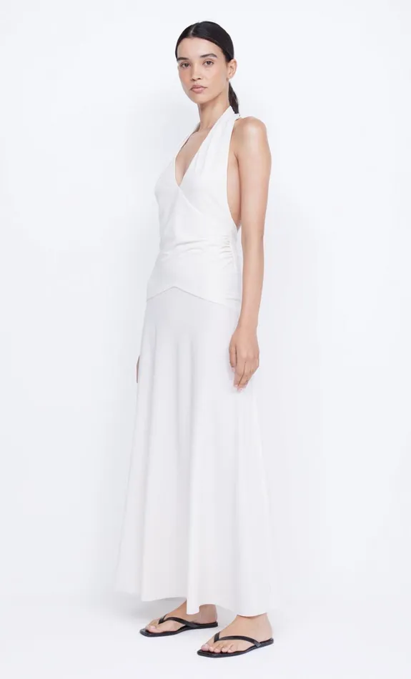 Women BLANCHE HALTER MAXI DRESS 8211 IVORY Bec Bridge Maxi Dresses