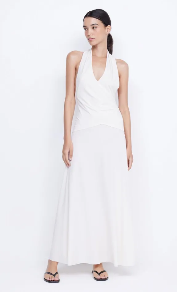 Women BLANCHE HALTER MAXI DRESS 8211 IVORY Bec Bridge Maxi Dresses