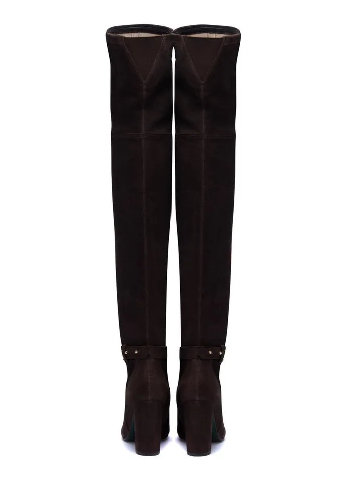 Women Boots Holland Cooper Sloane Over The Knee Boot Chocolate Women Boots Holland Cooper Sloane Over The Knee Boot Chocolate