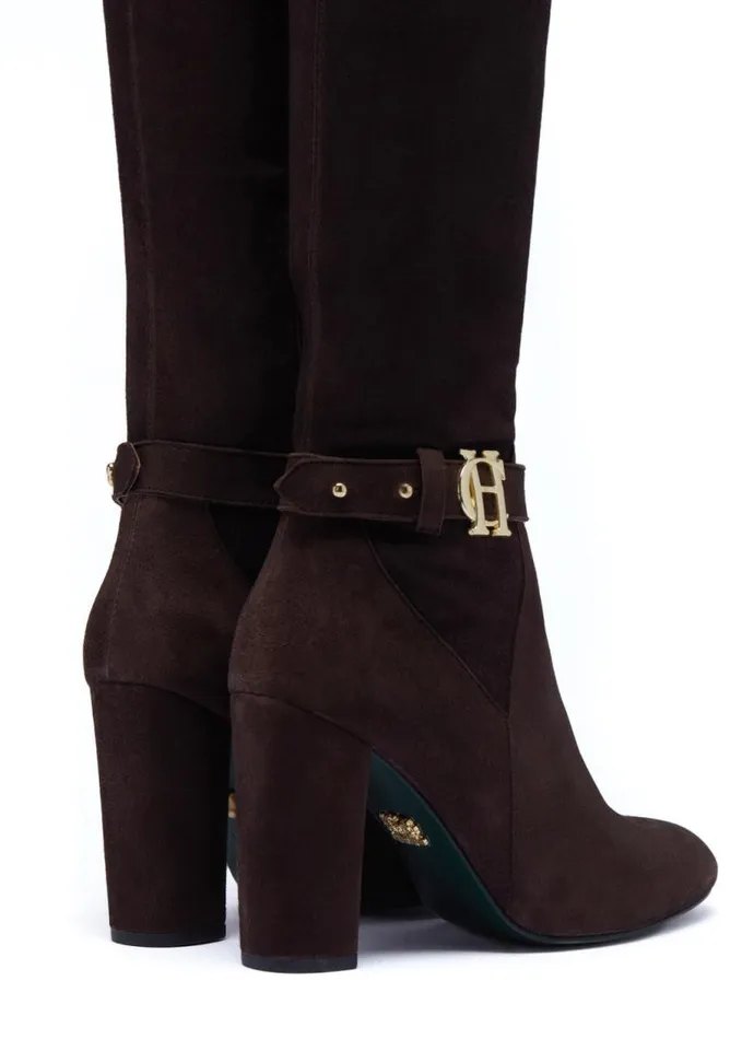 Women Boots Holland Cooper Sloane Over The Knee Boot Chocolate Women Boots Holland Cooper Sloane Over The Knee Boot Chocolate