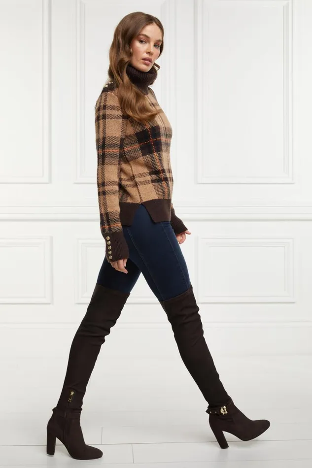 Women Boots Holland Cooper Sloane Over The Knee Boot Chocolate Women Boots Holland Cooper Sloane Over The Knee Boot Chocolate