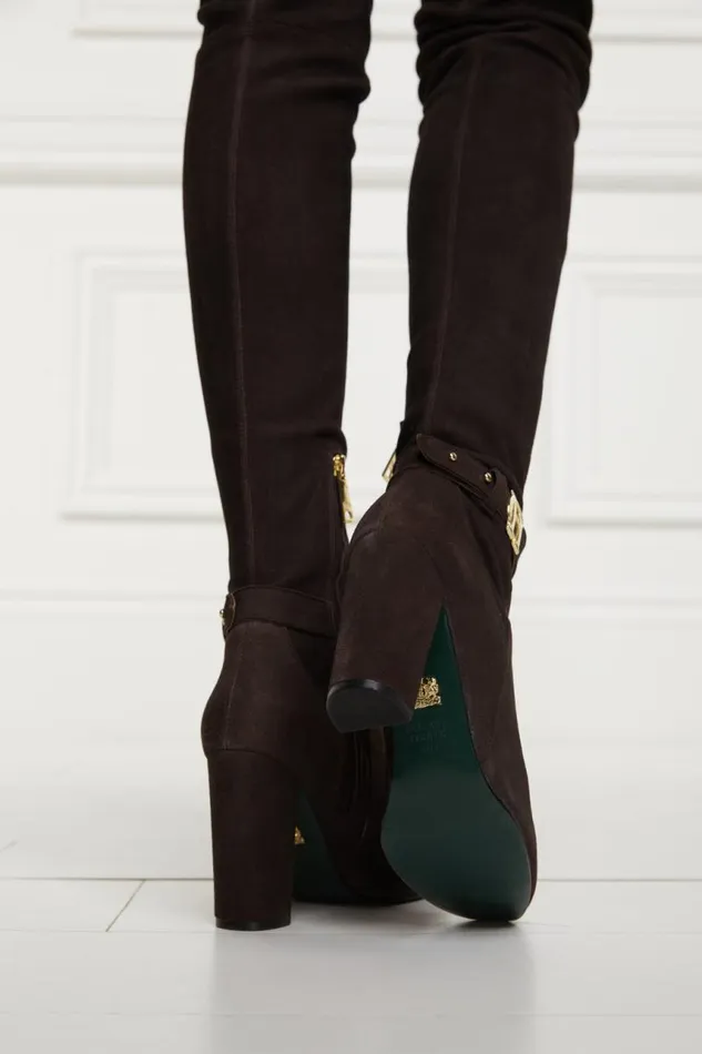 Women Boots Holland Cooper Sloane Over The Knee Boot Chocolate Women Boots Holland Cooper Sloane Over The Knee Boot Chocolate