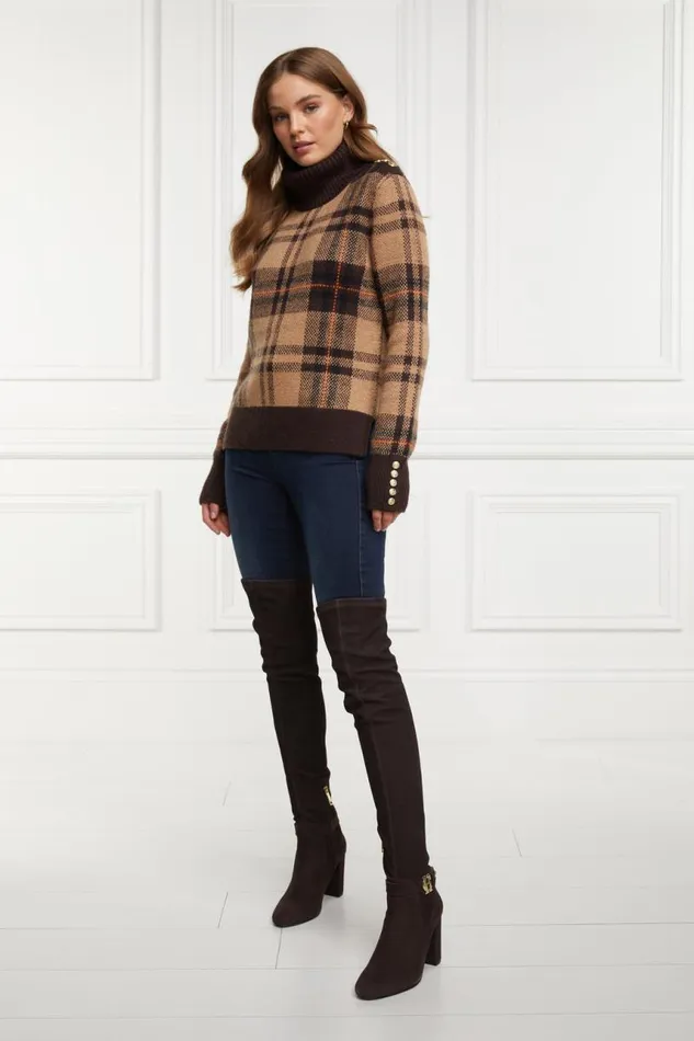 Women Boots Holland Cooper Sloane Over The Knee Boot Chocolate Women Boots Holland Cooper Sloane Over The Knee Boot Chocolate