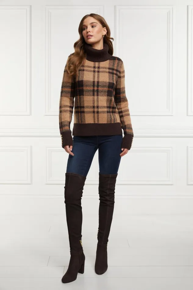 Women Boots Holland Cooper Sloane Over The Knee Boot Chocolate Women Boots Holland Cooper Sloane Over The Knee Boot Chocolate