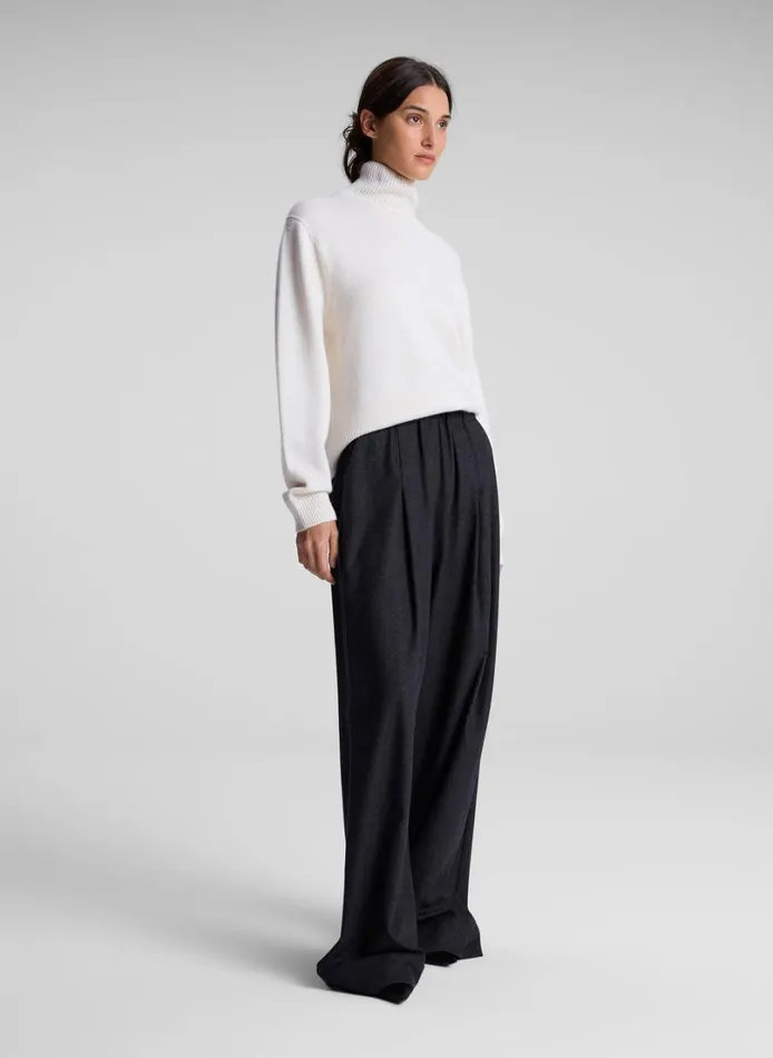 Women Bottoms ALC Jones Wool Cashmere Pant Charcoal