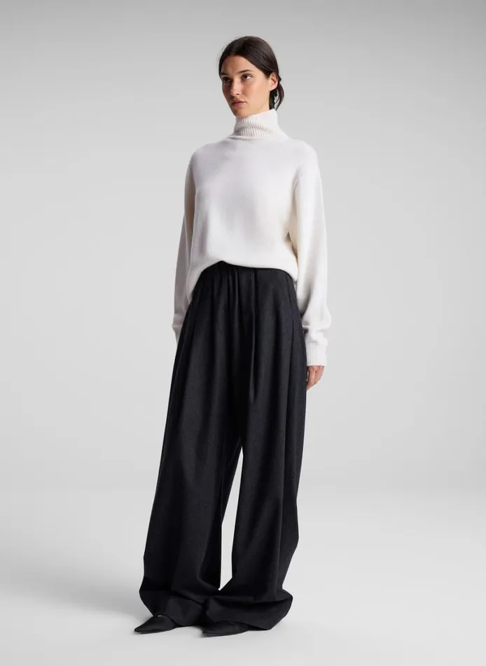 Women Bottoms ALC Jones Wool Cashmere Pant Charcoal