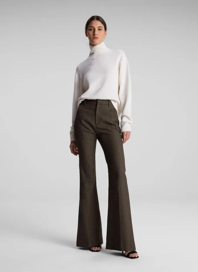 Women Bottoms ALC Maizie Mini Houndstooth Pant Tanolive