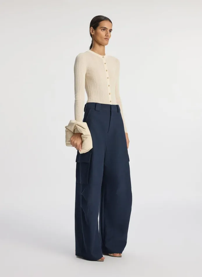 Women Bottoms ALC Megan Cargo Pant Navy