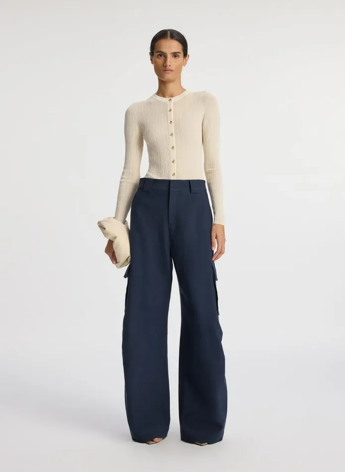 Women Bottoms ALC Megan Cargo Pant Navy