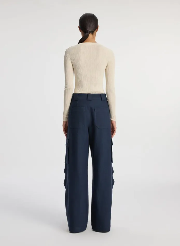 Women Bottoms ALC Megan Cargo Pant Navy