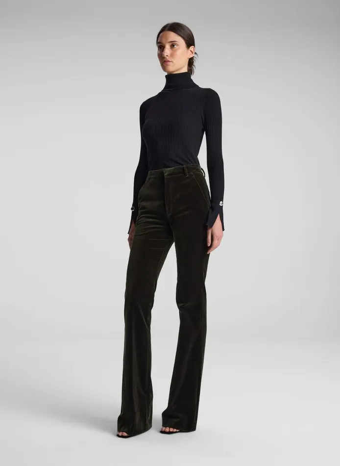 Women Bottoms ALC Sadie Velvet Pant Mossy