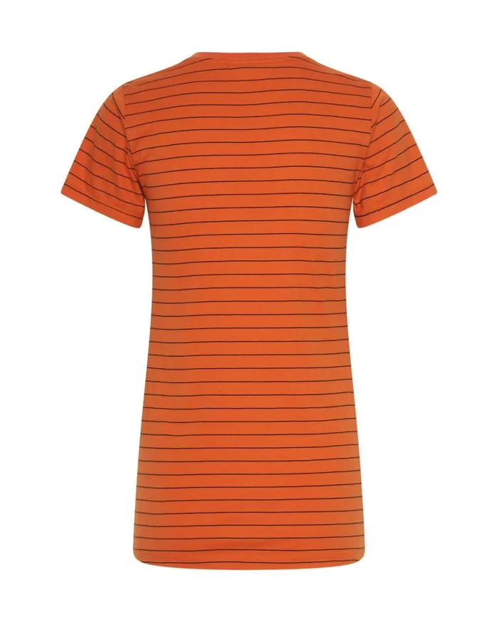 Women BOWER BIRD EMBROIDERED LOGO FITTED TEE ORANGE One Teaspoon Basic Tees Women BOWER BIRD EMBROIDERED LOGO FITTED TEE ORANGE One Teaspoon Basic Tees