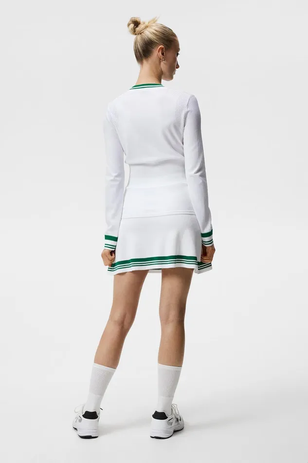 Women Bree Knitted Sweater White JLindeberg Knitwear Women Bree Knitted Sweater White JLindeberg Knitwear