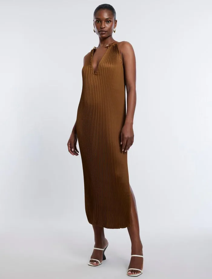 Women Bryony Pleated Shift Dress Monks Robe BCBG Dresses Women Bryony Pleated Shift Dress Monks Robe BCBG Dresses