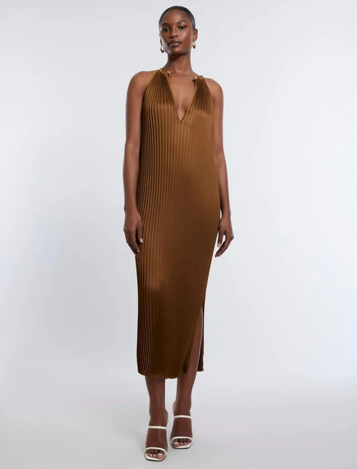 Women Bryony Pleated Shift Dress Monks Robe BCBG Dresses Women Bryony Pleated Shift Dress Monks Robe BCBG Dresses
