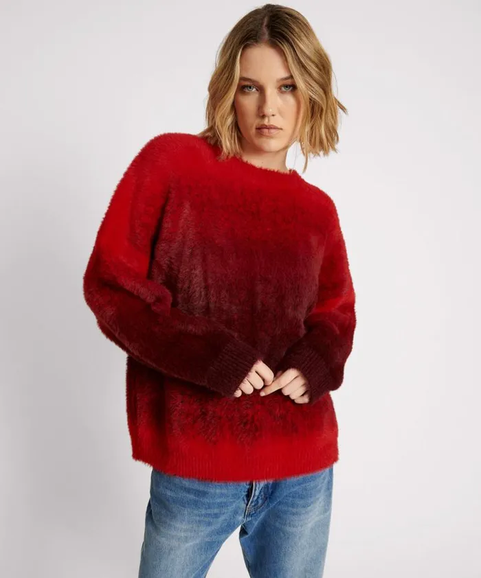 Women BURNING SUNSET OMBRE KNIT SWEATER One Teaspoon Knitwear