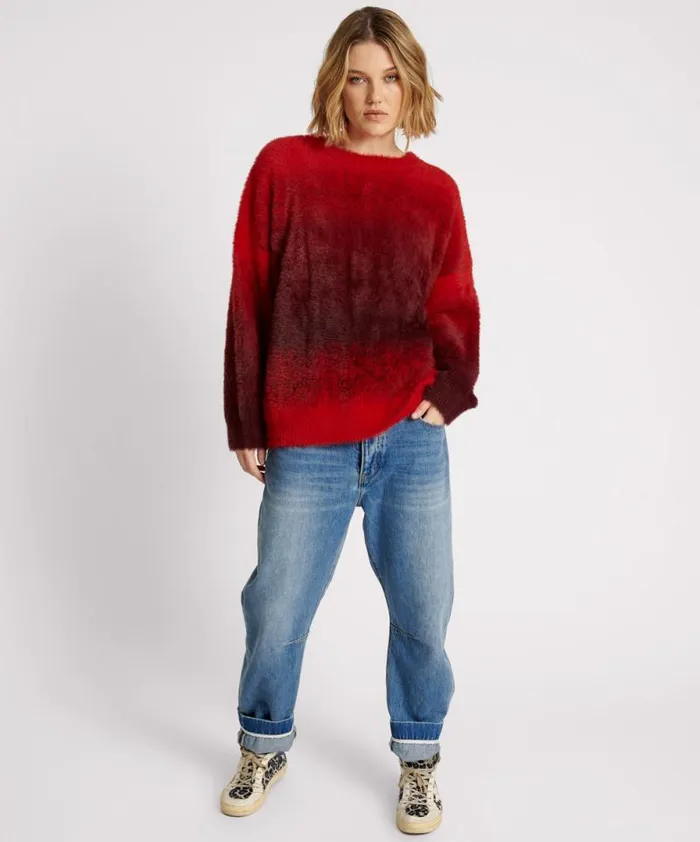 Women BURNING SUNSET OMBRE KNIT SWEATER One Teaspoon Knitwear Women BURNING SUNSET OMBRE KNIT SWEATER One Teaspoon Knitwear