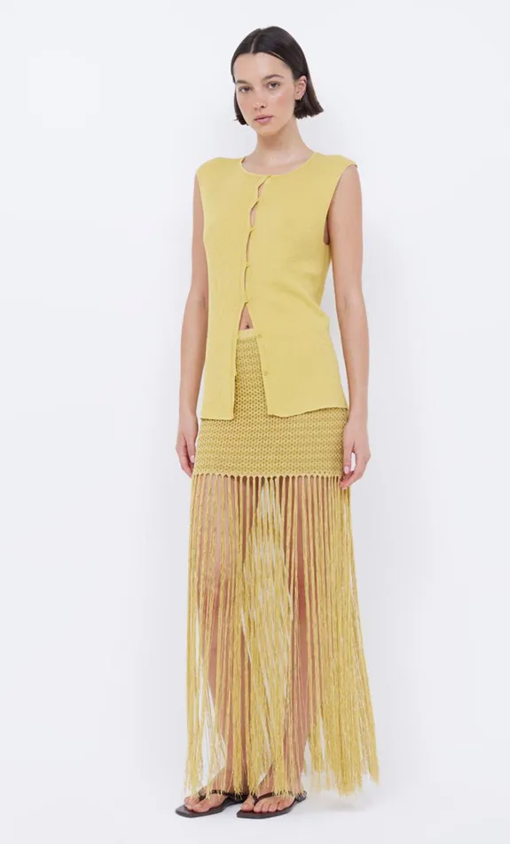 Women CALISTA FRINGE MINI SKIRT 8211 CITRUS Bec Bridge Skirts