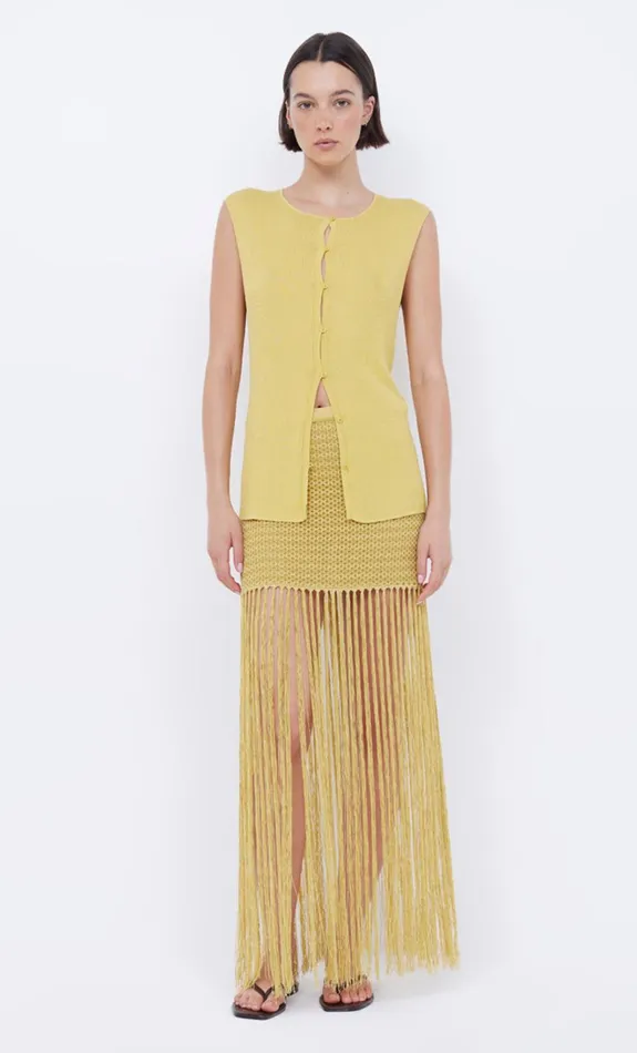 Women CALISTA FRINGE MINI SKIRT 8211 CITRUS Bec Bridge Skirts
