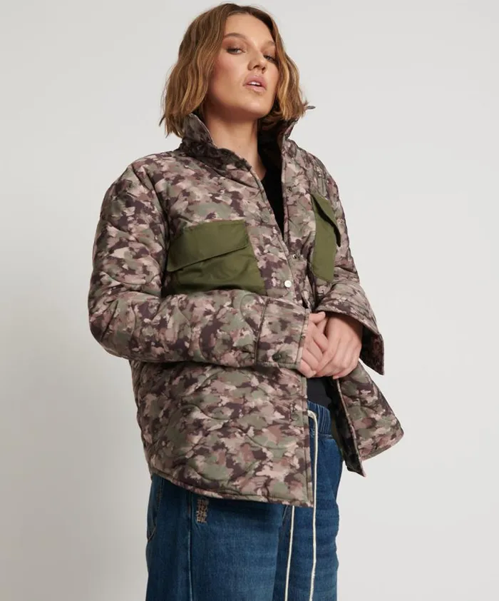 Women CAMO QUILTED JACKET One Teaspoon Jackets Women CAMO QUILTED JACKET One Teaspoon Jackets
