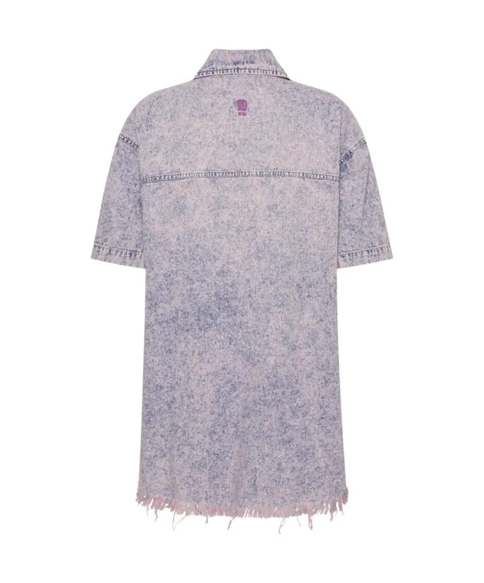 Women CANDY ACID PARIS DENIM SHIRT DRESS One Teaspoon Denim Dresses