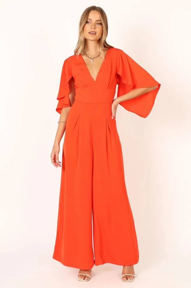 Women Carla Jumpsuit Red Jumpsuits and Rompers Petal and Pup