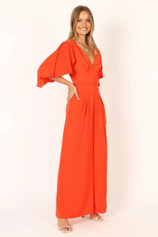 Women Carla Jumpsuit Red Jumpsuits and Rompers Petal and Pup