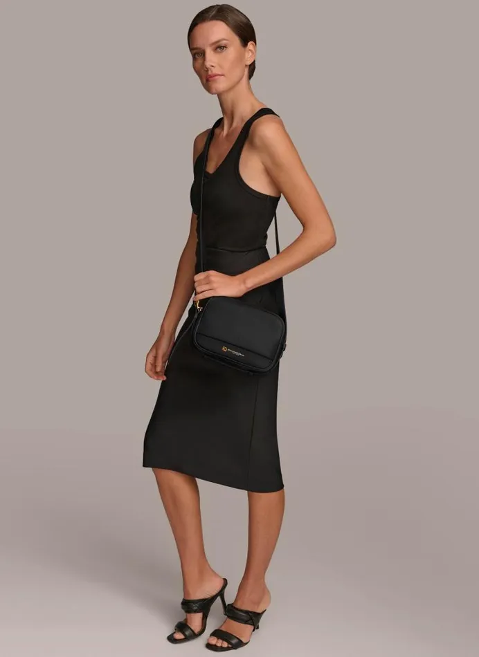 Women CEDARHURST CAMERA BAG Black Donna Karan New York Crossbodies And Satchels Women CEDARHURST CAMERA BAG Black Donna Karan New York Crossbodies And Satchels
