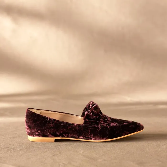 Women Chrystal Velvet Flats Navy Sundance Catalog Shoes Women Chrystal Velvet Flats Navy Sundance Catalog Shoes
