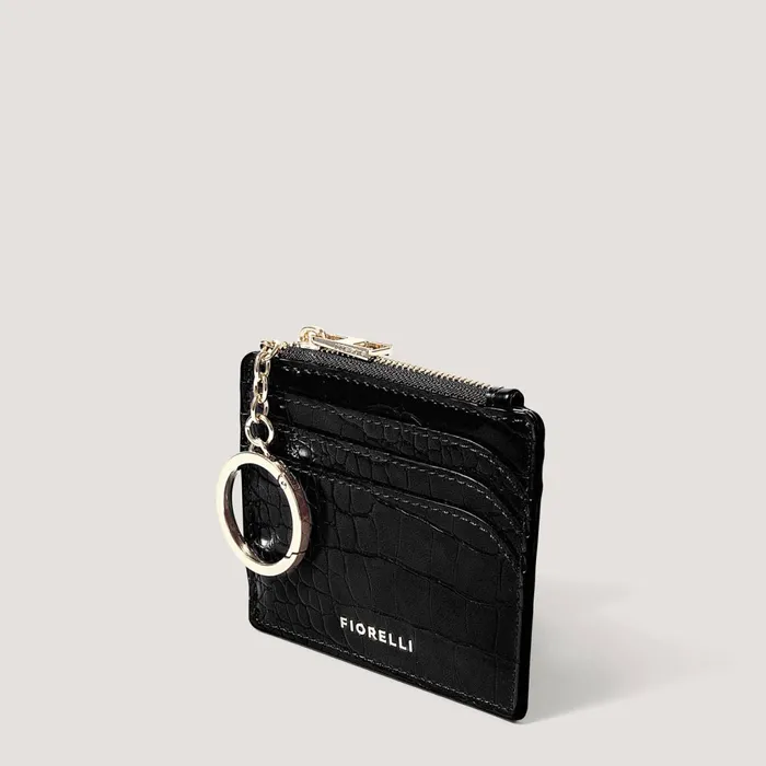 Women Ciara Coin Purse Burgundy Croc Fiorelli Cardholders