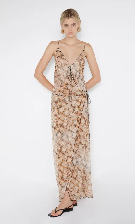 Women CIEL WRAP MAXI DRESS 8211 GEO SHIBORI Bec Bridge Maxi Dresses