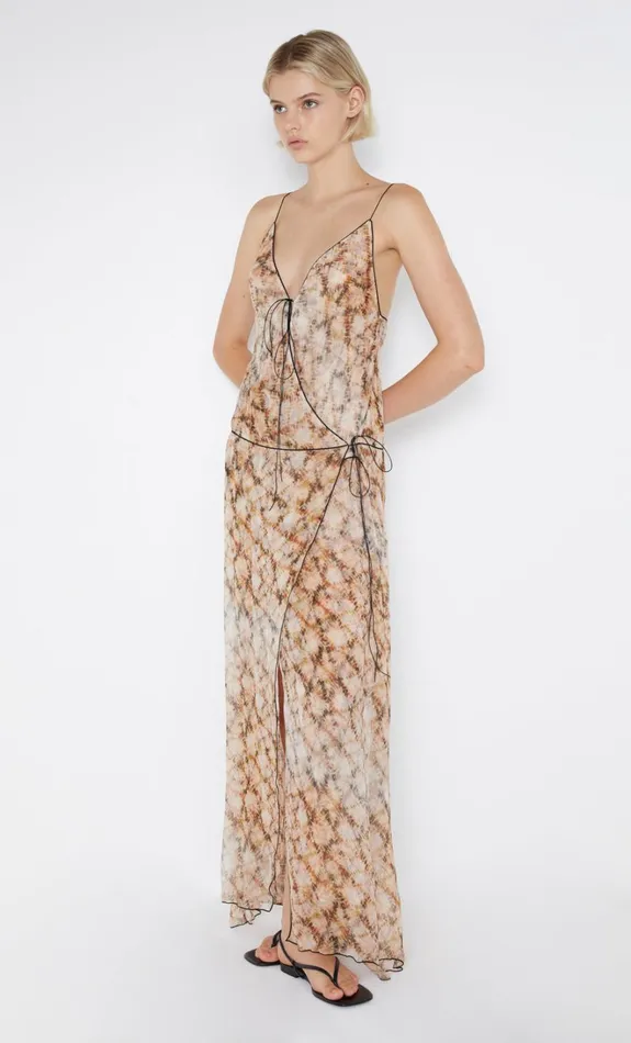 Women CIEL WRAP MAXI DRESS 8211 GEO SHIBORI Bec Bridge Maxi Dresses