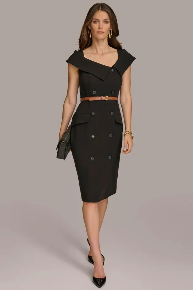 Women COATDRESS Black Donna Karan New York Dresses And Jumpsuits