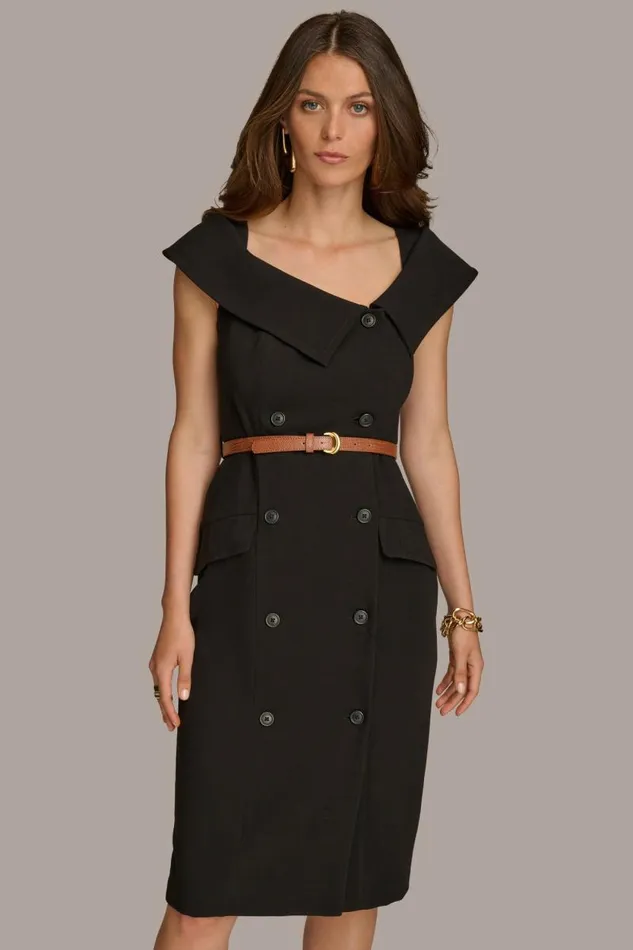 Women COATDRESS Black Donna Karan New York Dresses And Jumpsuits Women COATDRESS Black Donna Karan New York Dresses And Jumpsuits