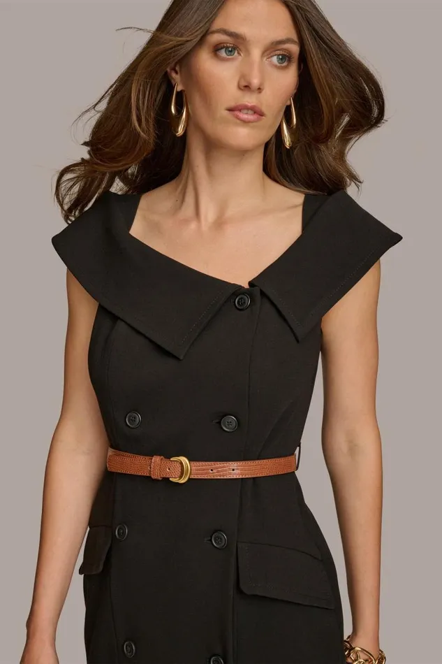 Women COATDRESS Black Donna Karan New York Dresses And Jumpsuits Women COATDRESS Black Donna Karan New York Dresses And Jumpsuits