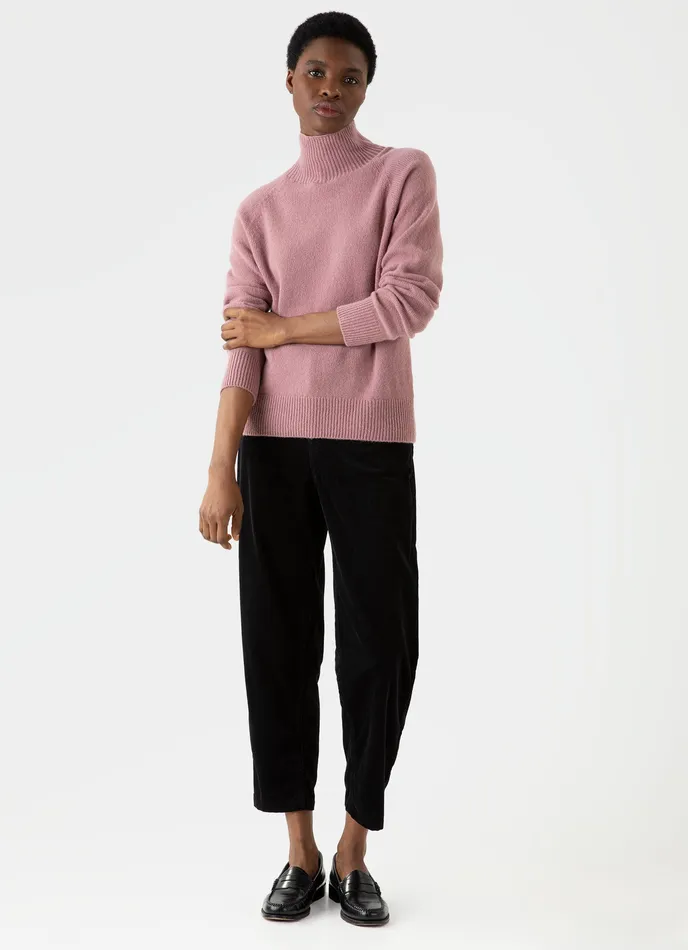 Women Corduroy Trouser Black Pants ussunspel