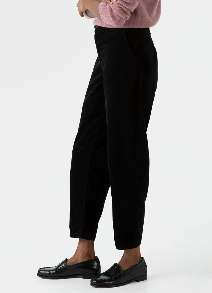 Women Corduroy Trouser Black Pants ussunspel Women Corduroy Trouser Black Pants ussunspel