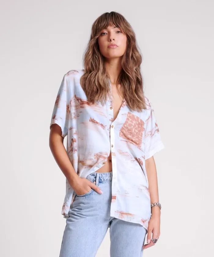 Women COWBOY DESERT RANCH SHIRT One Teaspoon Shirts