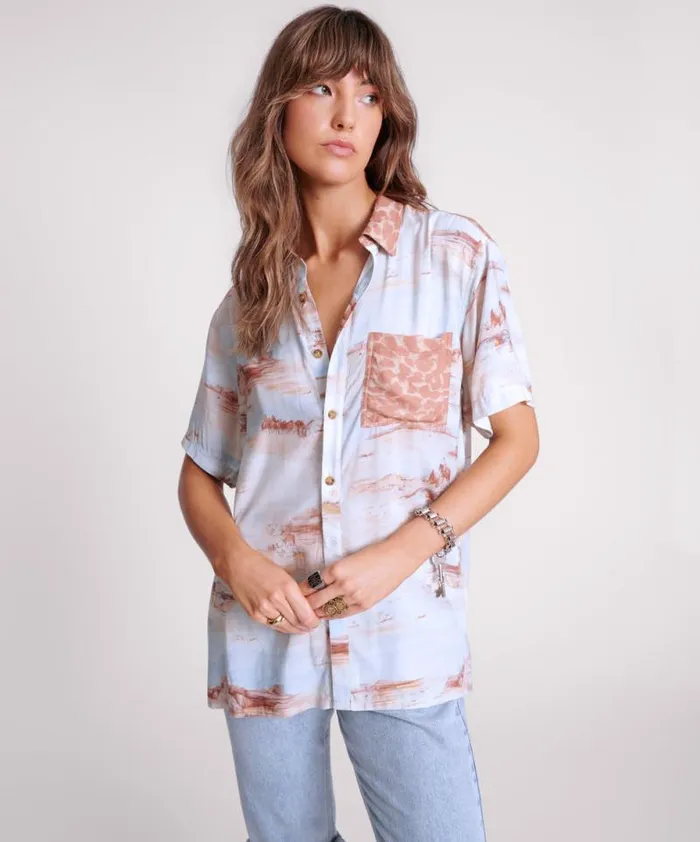 Women COWBOY DESERT RANCH SHIRT One Teaspoon Shirts Women COWBOY DESERT RANCH SHIRT One Teaspoon Shirts